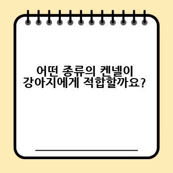 어떤 종류의 켄넬이 강아지에게 적합할까요?