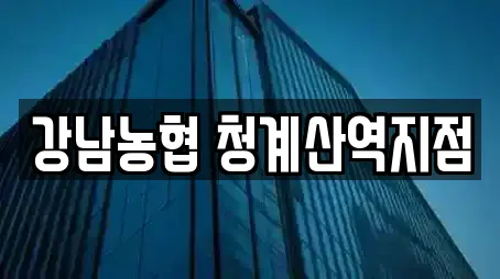 강남농협 청계산역지점