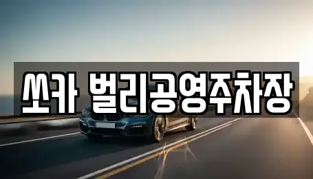 쏘카 벌리공영주차장