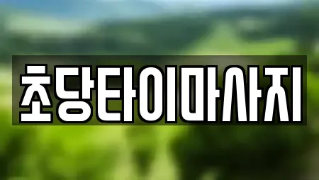 초당타이마사지