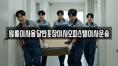 원룸이사용달반포장이사오피스텔이사운송