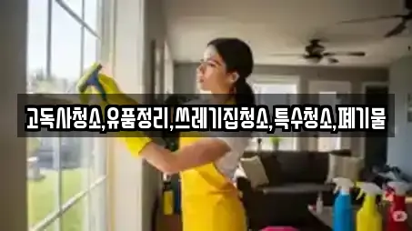 고독사청소,유품정리,쓰레기집청소,특수청소,폐기물