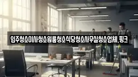 추천 입주청소 정읍시 시기동 TOP11 업체 소개