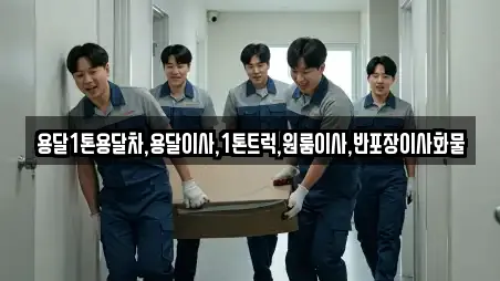 용달1톤용달차,용달이사,1톤트럭,원룸이사,반포장이사화물