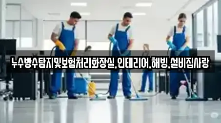 누수방수탐지및보험처리화장실,인테리어,해빙,설비집사랑