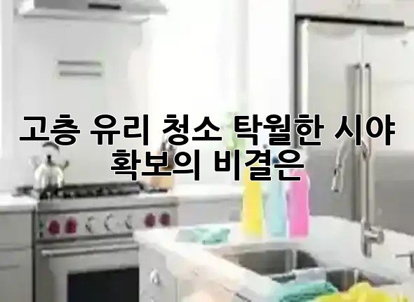 고층 유리 청소, 탁월한 시야 확보의 비결은? ✨