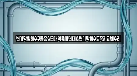 변기막힘하수구뚫음싱크대역류세면대소변기막힘수도꼭지교체수리