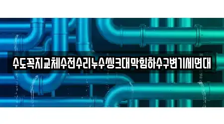 수도꼭지교체수전수리누수씽크대막힘하수구변기세면대