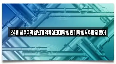 24시하수구막힘변기역류싱크대막힘변기막힘누수탐지뚫어