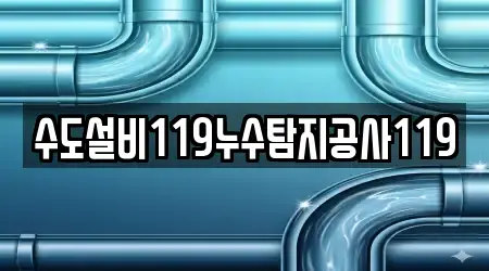수도설비119누수탐지공사119