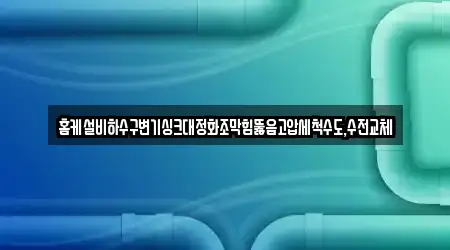 홈케설비하수구변기싱크대정화조막힘뚫음고압세척수도,수전교체