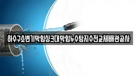 하수구소변기막힘싱크대막힘누수탐지수전교체배관공사
