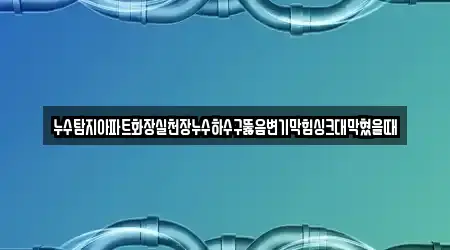 누수탐지아파트화장실천장누수하수구뚫음변기막힘싱크대막혔을때