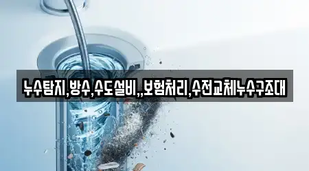 누수탐지,방수,수도설비,,보험처리,수전교체누수구조대