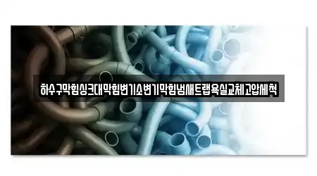 하수구막힘싱크대막힘변기소변기막힘냄새트랩욕실교체고압세척