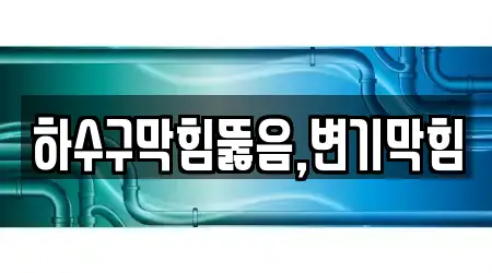 하수구막힘뚫음,변기막힘