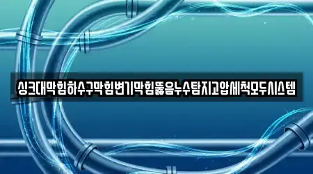 싱크대막힘하수구막힘변기막힘뚫음누수탐지고압세척모두시스템