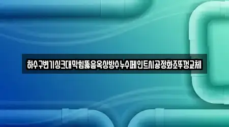 하수구변기싱크대막힘뚫음옥상방수누수페인트시공정화조뚜껑교체
