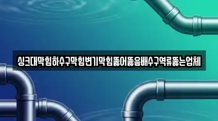 싱크대막힘하수구막힘변기막힘뚫어뚫음배수구역류뚫는업체
