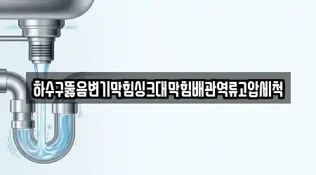 하수구뚫음변기막힘싱크대막힘배관역류고압세척
