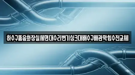 하수구뚫음화장실세면대수리변기싱크대배수구배관막힘수전교체