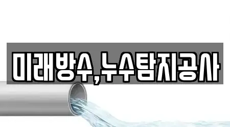 미래방수,누수탐지공사