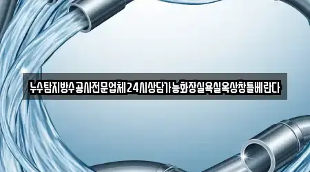 누수탐지방수공사전문업체24시상담가능화장실욕실옥상창틀베란다