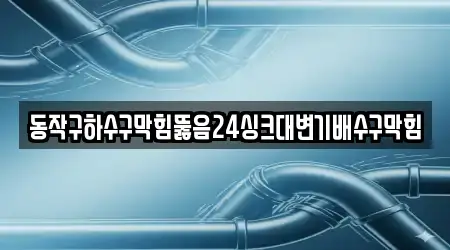 동작구하수구막힘뚫음24싱크대변기배수구막힘