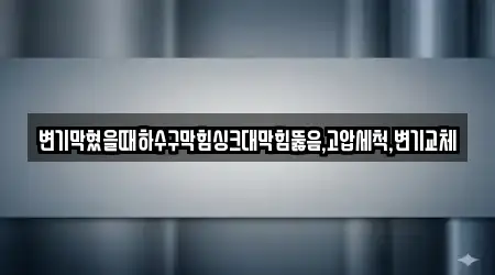 변기막혔을때하수구막힘싱크대막힘뚫음,고압세척,변기교체