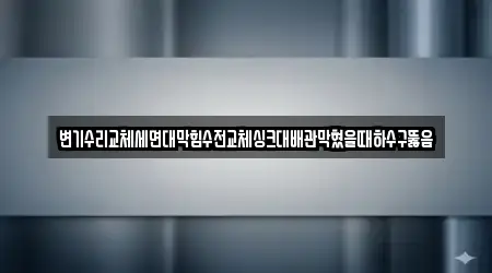 변기수리교체세면대막힘수전교체싱크대배관막혔을때하수구뚫음