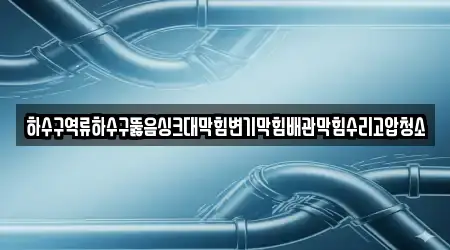 하수구역류하수구뚫음싱크대막힘변기막힘배관막힘수리고압청소