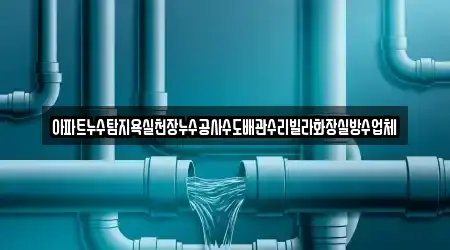 아파트누수탐지욕실천장누수공사수도배관수리빌라화장실방수업체