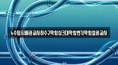 누수탐지배관공사하수구막힘싱크대막힘변기막힘설비공사