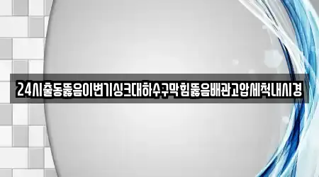 24시출동뚫음이변기싱크대하수구막힘뚫음배관고압세척내시경
