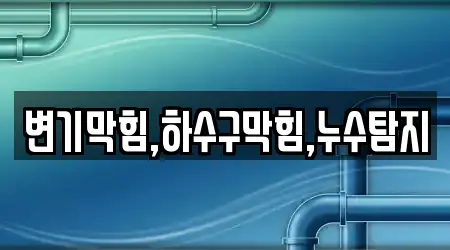변기막힘,하수구막힘,누수탐지