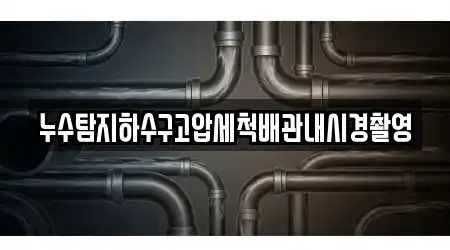 누수탐지하수구고압세척배관내시경촬영