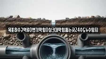 목포하수구역류0변기막힘0싱크대막힘뚫는곳24수도누수탐지