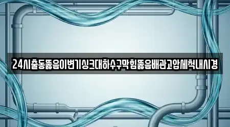 24시출동뚫음이변기싱크대하수구막힘뚫음배관고압세척내시경