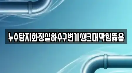 누수탐지화장실하수구변기씽크대막힘뚫음