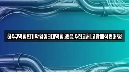 하수구막힘변기막힘싱크대막힘.뚫음.수전교체.고압세척뚫어뻥