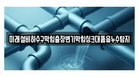 정선군 북평면 누수탐지,싱크대뚫음,하수구막힘,변기뚫음,싱크대막힘 6곳, 업체 안내