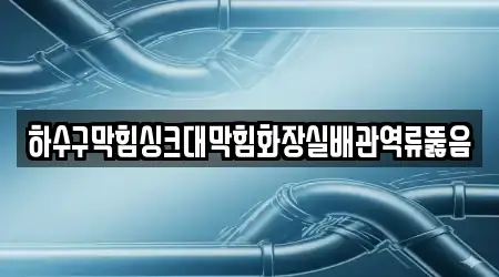 하수구막힘싱크대막힘화장실배관역류뚫음