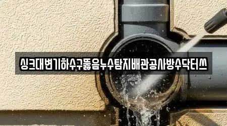 싱크대변기하수구뚫음누수탐지배관공사방수닥터쓰