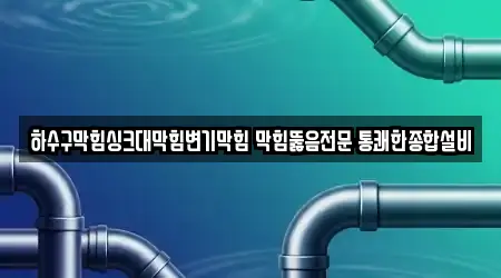 하수구막힘싱크대막힘변기막힘 막힘뚫음전문 통쾌한종합설비