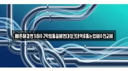 빠른해결변기하수구막힘뚫음세면대싱크대역류뚫는업체수전교체