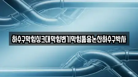 하수구막힘싱크대막힘변기막힘뚫음논산하수구박사
