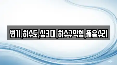 변기,하수도,싱크대,하수구막힘,뚫음수리