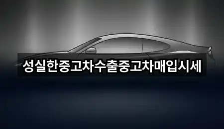 금강송면 중고차 위치/연락처 한 번에 4곳