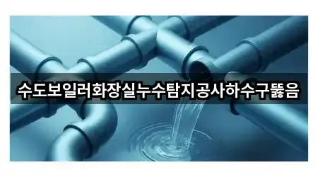 수도보일러화장실누수탐지공사하수구뚫음