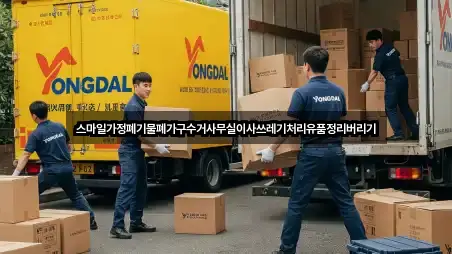 스마일가정폐기물폐가구수거사무실이사쓰레기처리유품정리버리기